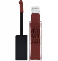 Ruj lichid mat Maybelline New York Color Sensational Vivid Matte Liquid, 37 Coﬀee Buzz, 8 ml