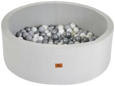 Piscină pentru copii Moni Toys - Cu 200 de bile, gri