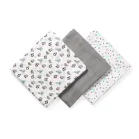 Set 3 scutece din bumbac si bambus Baby Ono Bamboo 02 Gri