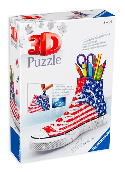 3D Puzzle Ravensburger din 108 de piese - Suport creioane in stil american