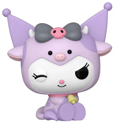 Figurină Funko POP! Animation: Hello Kitty - Kuromi in Cow Cosplay (Special Edition) #138