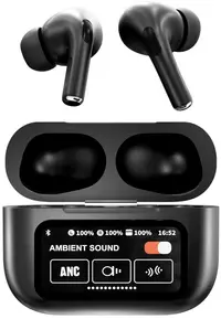 Căști wireless Xmart - TWS-10, ANC, LCD, negre