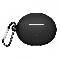 Husa Techsuit Silicone pentru Huawei FreeBuds 6i, Neagra