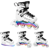 Patinele cu role LED Rainbow 4-în-1 cu lamă de hochei NH10905 NILS EXTREME