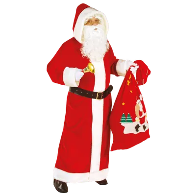 Costum de catifea Mos Craciun XL SUPER DELUXE SANTA CLAUS