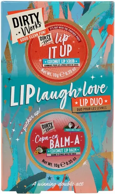 Dirty Works Set cadou Lip laugh love, 2 piese