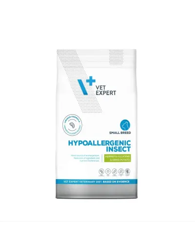 Hrana dietetica pentru caini Vetexpert 4T Hypoallergenic Insect Small Breeds 8 kg