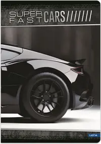 Caiet Lastva Cars - A5, 52 foi, linii largi, sortiment