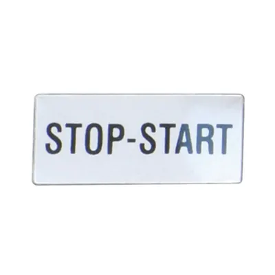 Eticheta cu Text pentru Lpx Au100 Legend Holder, For Selector Switches, Stop-Start