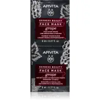 Apivita Express Beauty Firming Face Mask Grape Masca pentru ten anti riduri 2x8 ml