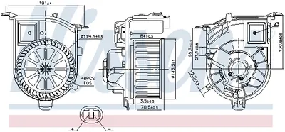 Ventilator habitaclu potrivit RENAULT CLIO II, THALIA I, THALIA II 1.2-3.0 02.98