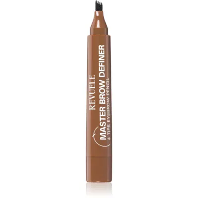 Revuele Master Brow Definer 4 Tips Eyebrow Pencil creion sprâncene precise culoare Light 2.2 ml
