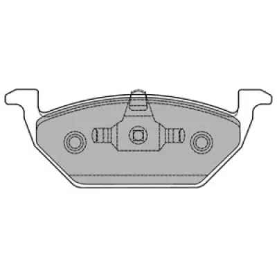 Set placute frana, frana disc DELPHI LP1436
