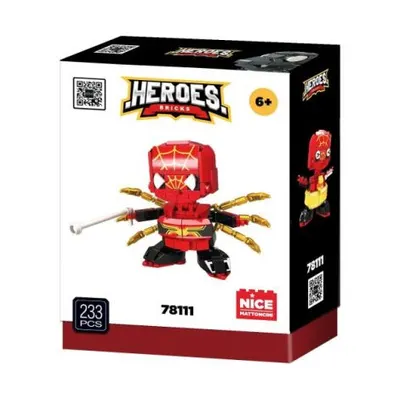 Set constructie Erou Masca Rosie , supererou cu puteri de paianjen, 215 piese