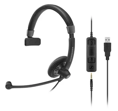 Căști mono cu microfon Sennheiser - EPOS SC 45, negre