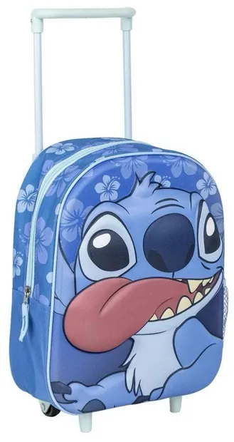 Ghiozdan pentru grădiniță cu roți Cerda Stitch - 3D