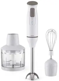 Blender de mână Muhler - MB-603, 600W, 600W, alb/gri