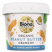 Crema de arahide crunchy bio cu sare 1kg Biona
