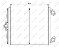 Schimbator caldura incalzire habitaclu (210x214x45) MERCEDES CABRIOLET (A124), COUPE (C124), E (A124), E (C124), E T-MODEL (S124), E (W124), KOMBI T-MODEL (S124), S (C126), S (W126), SEDAN (W124) 2.0-