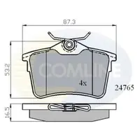 Set placute frana, frana disc COMLINE CBP01797