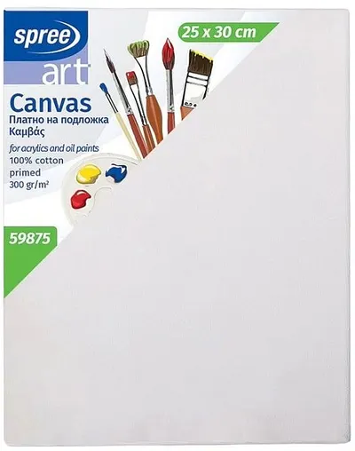 Pânză de pictură pe cadru Spree Art - 25 х 30 cm, 100% bumbac