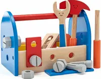 Set de joaca Woody - Cos din lemn cu instrumente