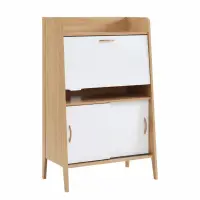 Birou secretaire – design compact, suprafata de lucru practica, White