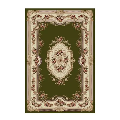 Covor Dreptunghiular, 80 x 200 cm, Verde, Model Floral Lotos