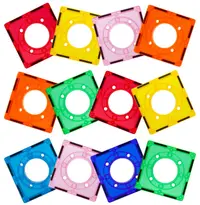 Constructor suplimentar Picasso Tiles - Pentru Roley magnetic, 12 piese