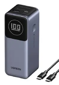 Baterie portabilă Ugreen - Nexode PB724, 12 000 mAh, Neagră