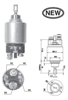 Bobina electromotor BMW Seria 3 (E36), 3 (E46) 1.9-2.8 intre 1988-1990