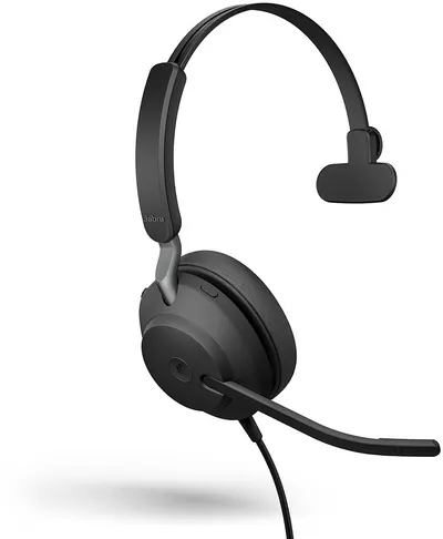 Căști cu microfon Jabra - Evolve 2 40 SE, MS, negru