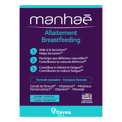 Allaitement, 20 capsule, Manhae