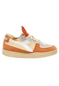 Pantofi sport din piele si piele intoarsa Basket Row