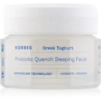 Korres Greek Yoghurt Probiotic Quench Sleeping Facial crema de noapte hranitoare cu probiotice 40 ml