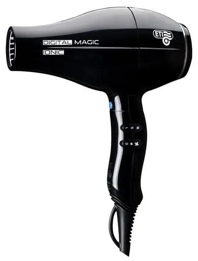 Uscător de păr Eti – Digital Magic Ionic, 2400W, 6 trepte, negru