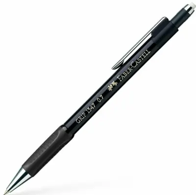 Creion automat Faber-Castell Grip - 0.7 mm, negru