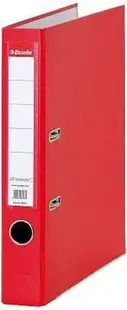 Biblioraft Esselte Eco - A4, 5 cm, PP, margine metalica, eticheta detasabila, rosu