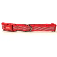 Zgarda caini, rosie, reglabila, reflectorizanta, 42-62 cm x 2.5 cm