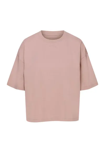 Tricou dama - Bumbac - Roz murdar