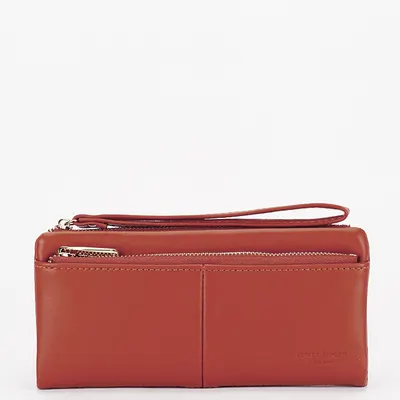 Portofel caramiziu David Jones Paris P159-1 05