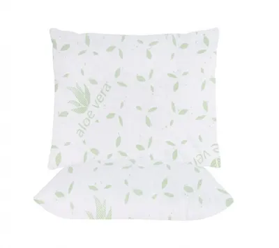 Set 2 perne Somnart Belina Aloe Vera din microfibra, lavabile la masina 60 x 60 cm