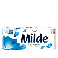Hartie igienica Milde Cool Blue, 3 straturi, 8 role Engros