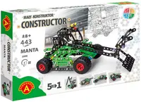 Constructor de metal 5 în 1 Alexander - Manta, 443 piese