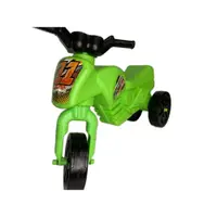 Tricicleta copii fara pedale Super Cross Verde de la 2 ani pana la 20 kg, Inaltime pana la sezut 30 cm