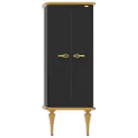 Dulap soldat baie dublu Pierre Cardin Angelica negru-auriu 70x180 cm