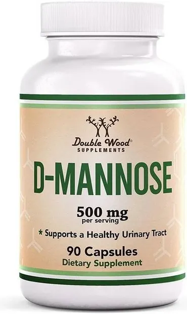 D-Mannose, 500 mg, 90 capsule, Double Wood
