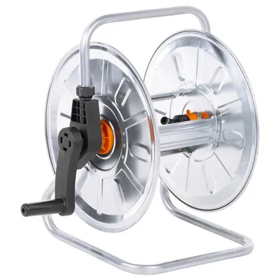 vidaXL Tambur de perete pentru furtun de 50 m 1/2", oțel