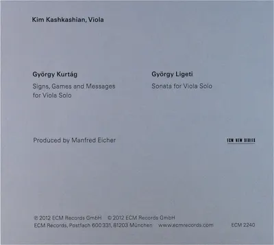 Kurtag / Ligeti: Music For Viola