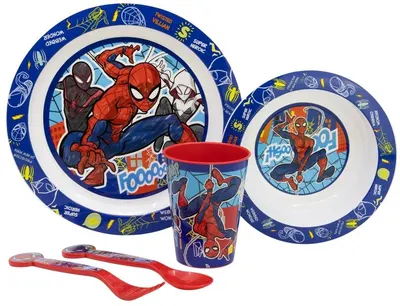 Set de hrănire Stor - Micro, Spiderman Mob Rules, 5 piese